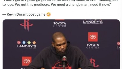 昨天美媒造谣KD言论：我得35分还是赢不了 KD：你们信我说这话？